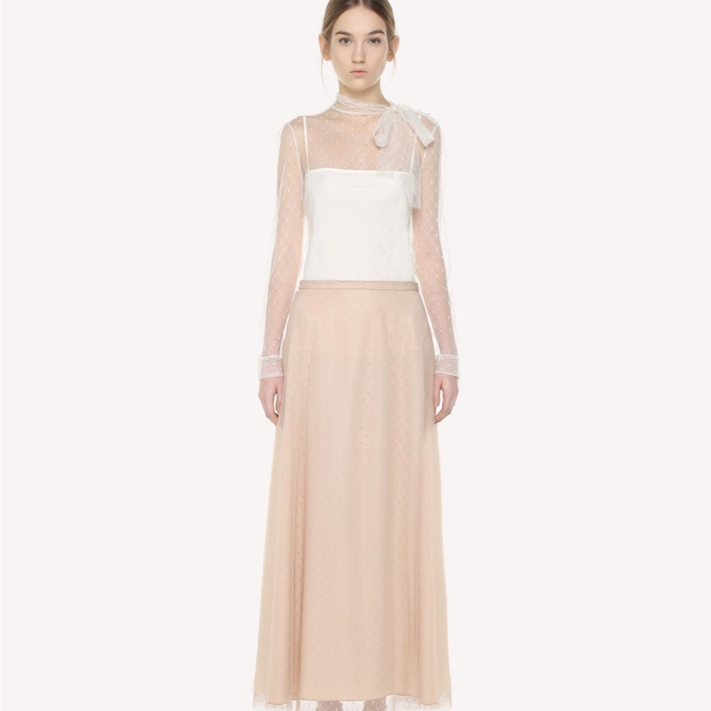Valentino point d’esprit tulle top! Sold out everywhere